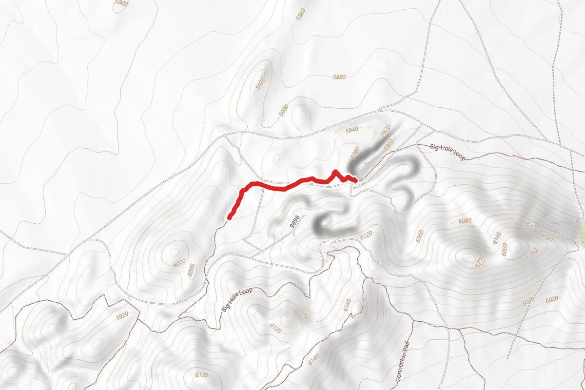 Big Hole Loop route map