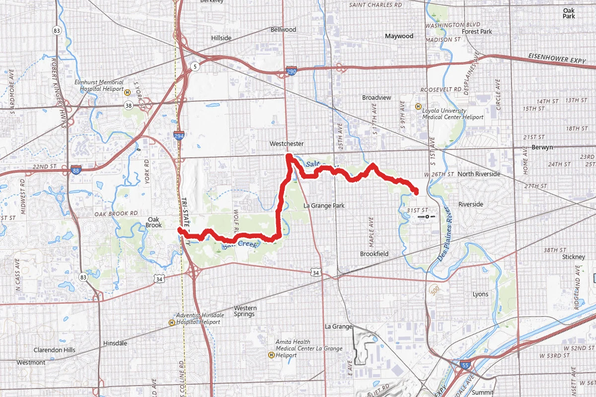Salt Creek Greenway Trail