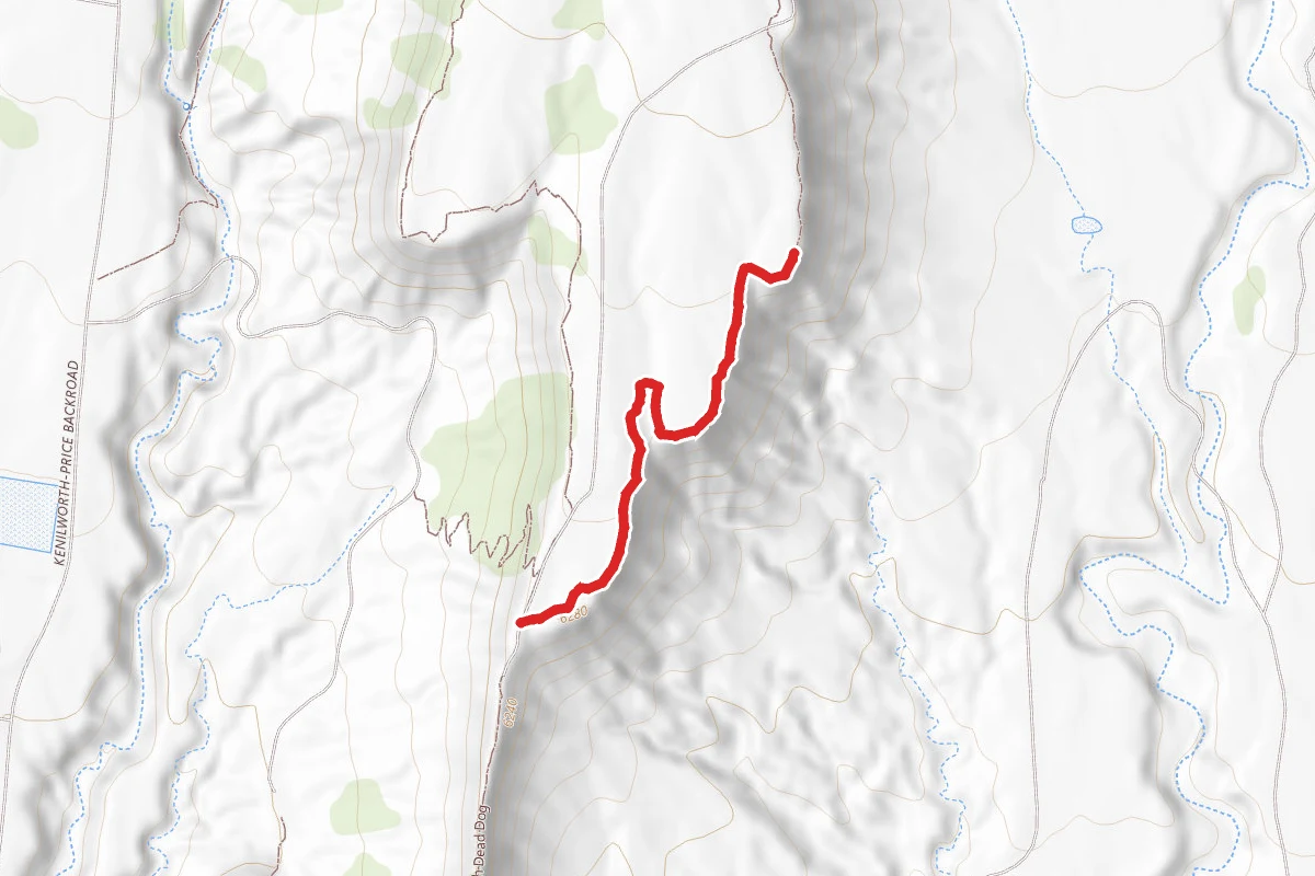 North Dead Dog route map