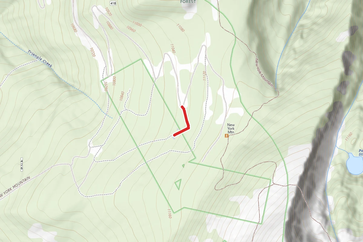 Polar Star Inn Via West Lake Creek Trailhead Trail route map