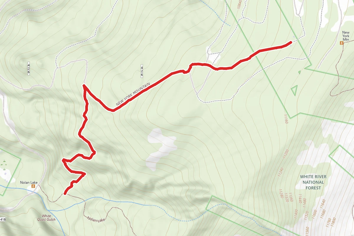 Yeoman Park Trailhead to Polar Star Trail