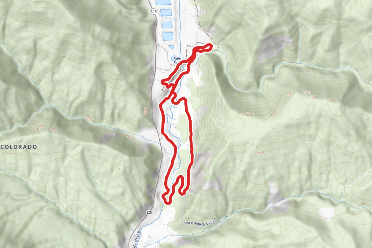 Rifle Falls via Coyote and Squirrel Loop Trail