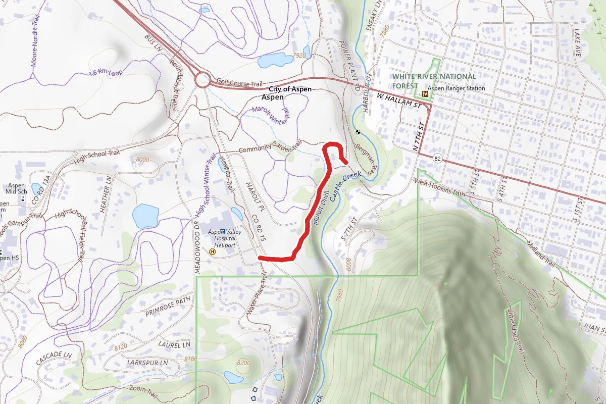 Marolt Trail route map