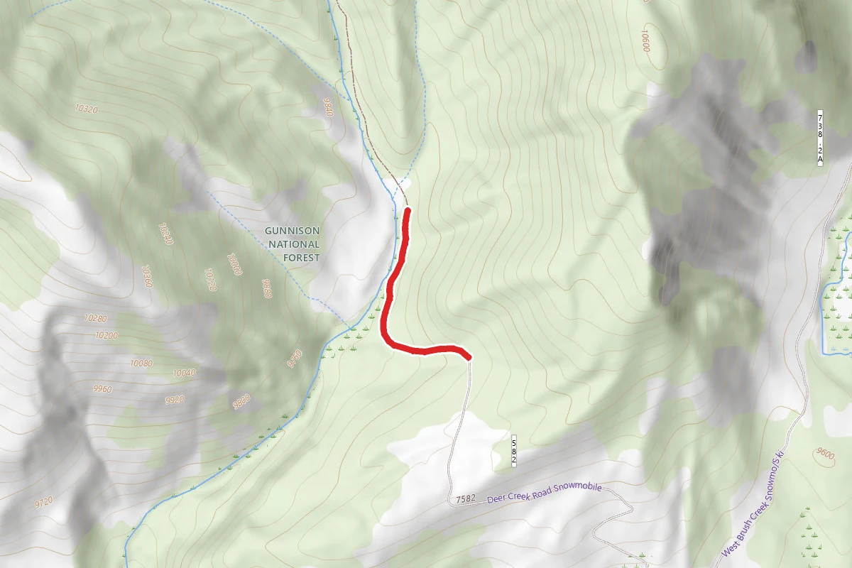 Deer Creek Trail route map