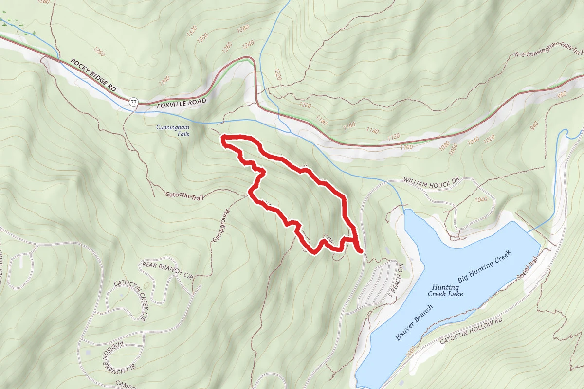 Cunningham Falls Lower Trail and Cliff Trail Loop