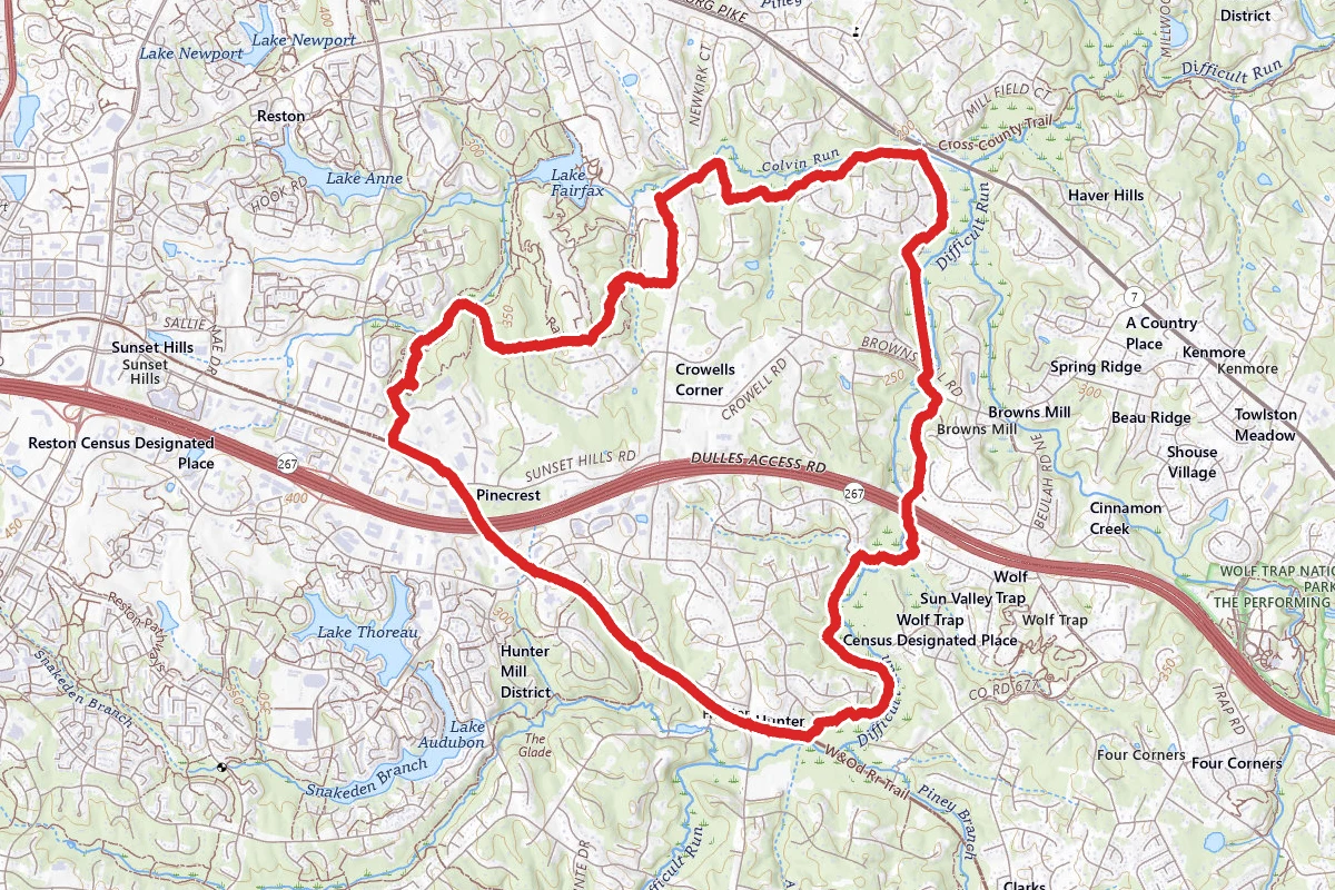 Lake Fairfax Park Loop
