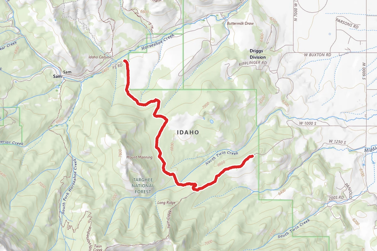 Nickerson Grove route map