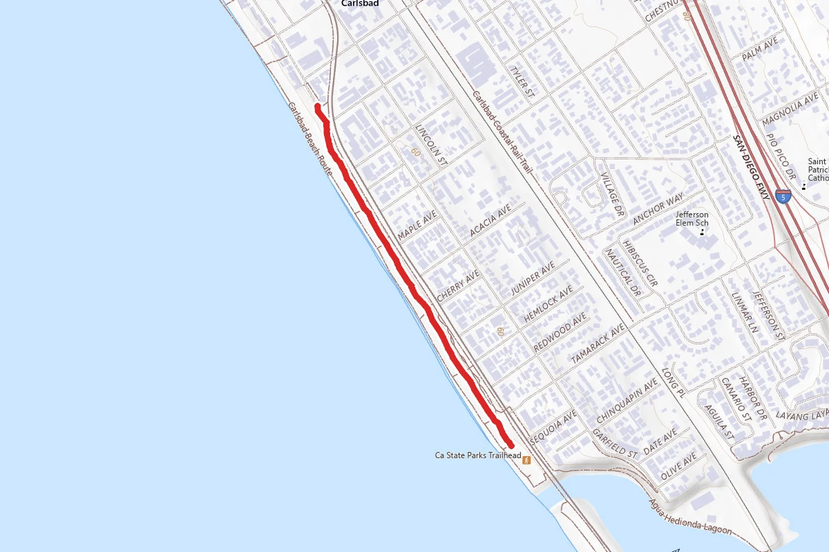 Carlsbad Sea Wall Trail