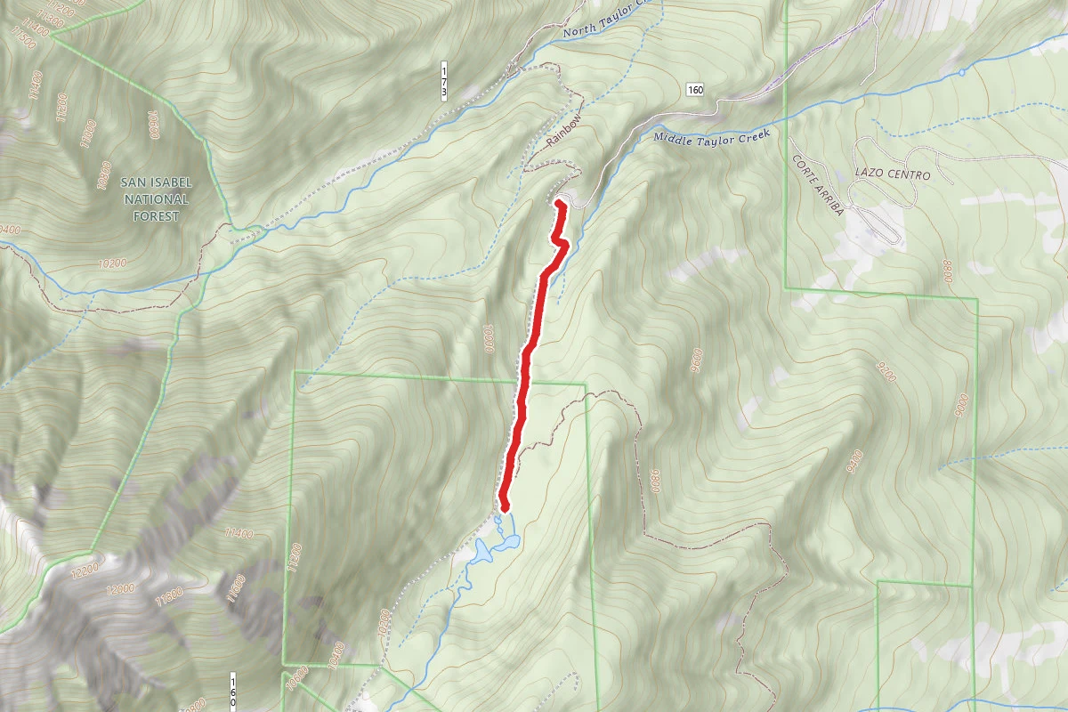 Hermit Lake Road route map