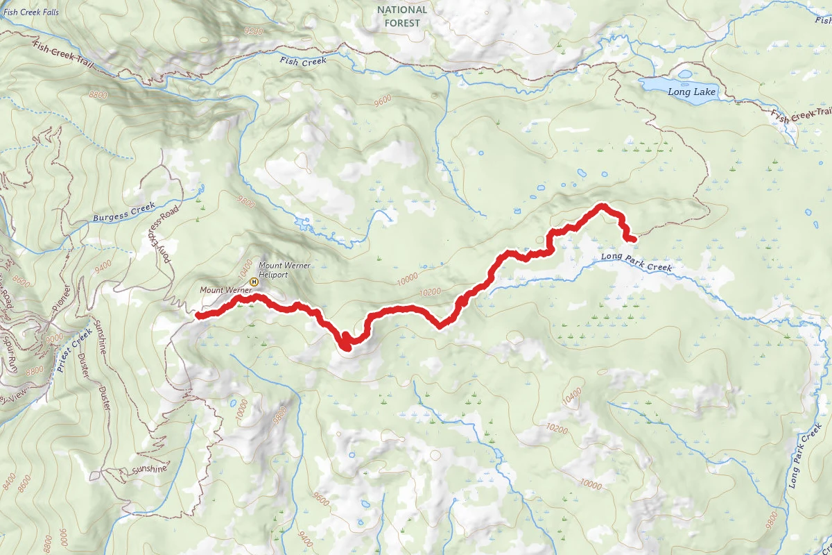 Mountain View Trail route map