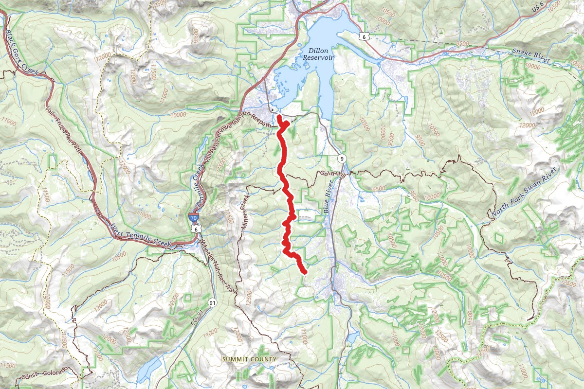 Peaks Trail via Breckenridge