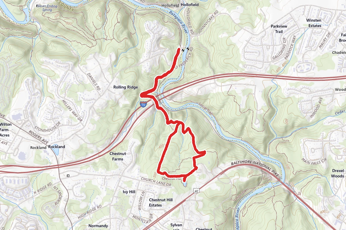 Old Ranger Trail to Hollofield Access Trail
