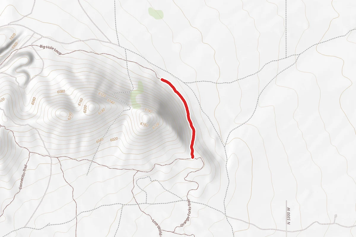 Big Hole Loop route map