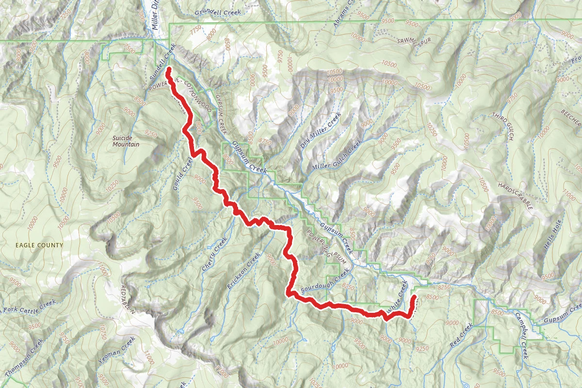Sundell Trail route map