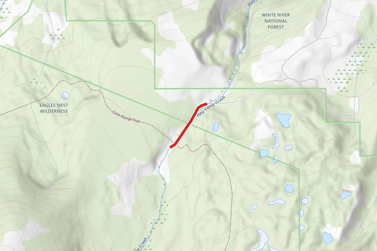 Hay Camp Trail route map