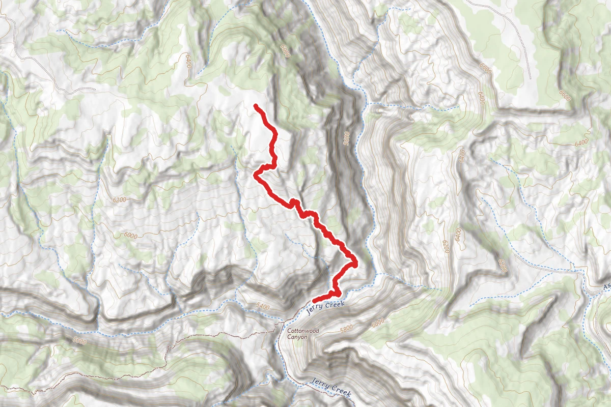 Round Mountain Trail route map