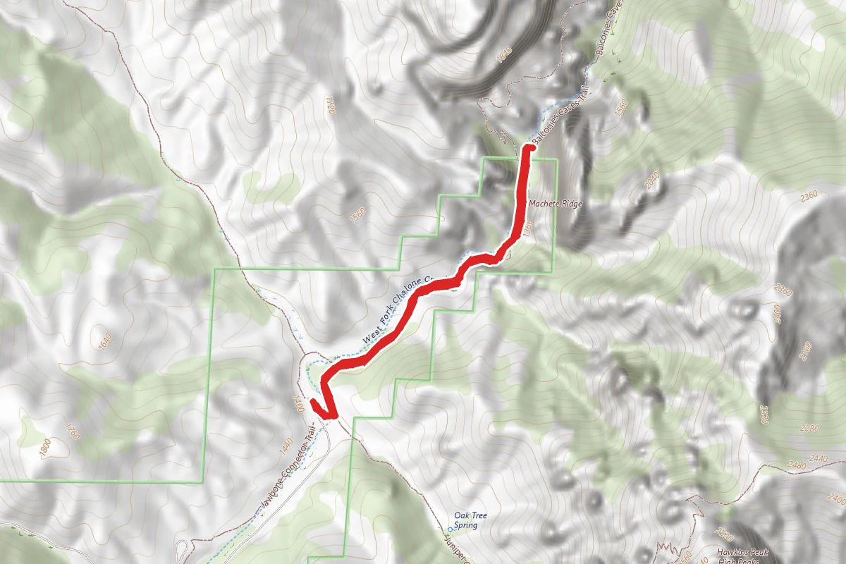 Balconies Trail to Machete Ridge