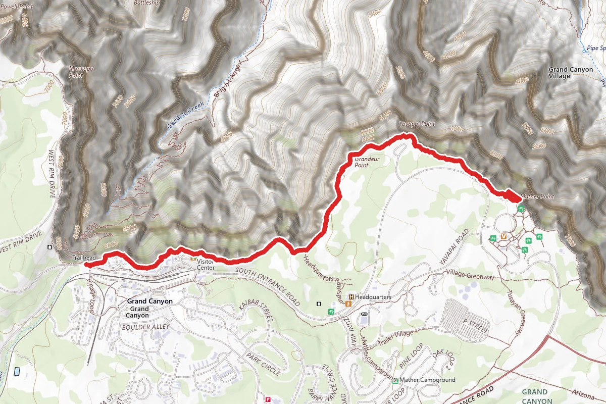 Rim to Rim (South to North)