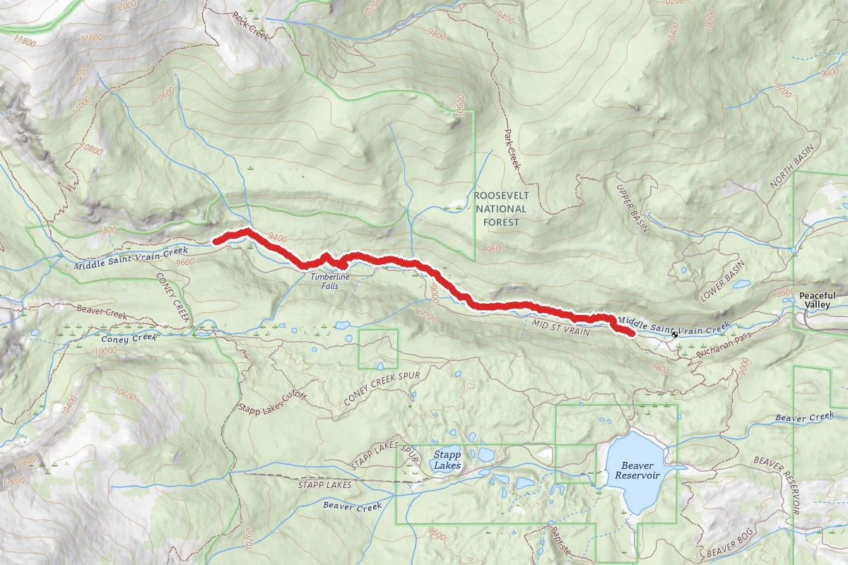 Middle St. Vrain Trail