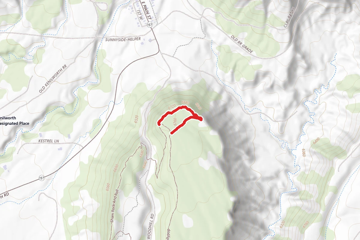 Lollypop route map
