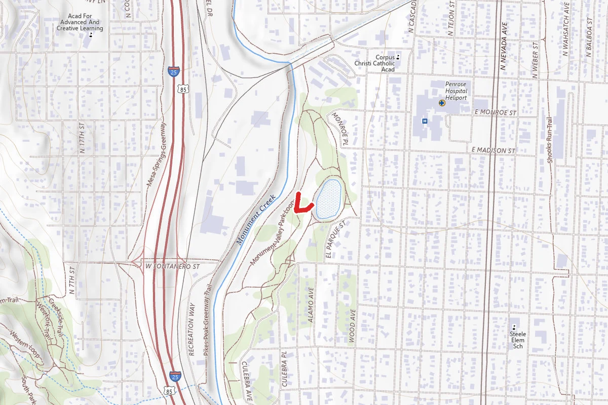 Monument Valley Park Loop route map