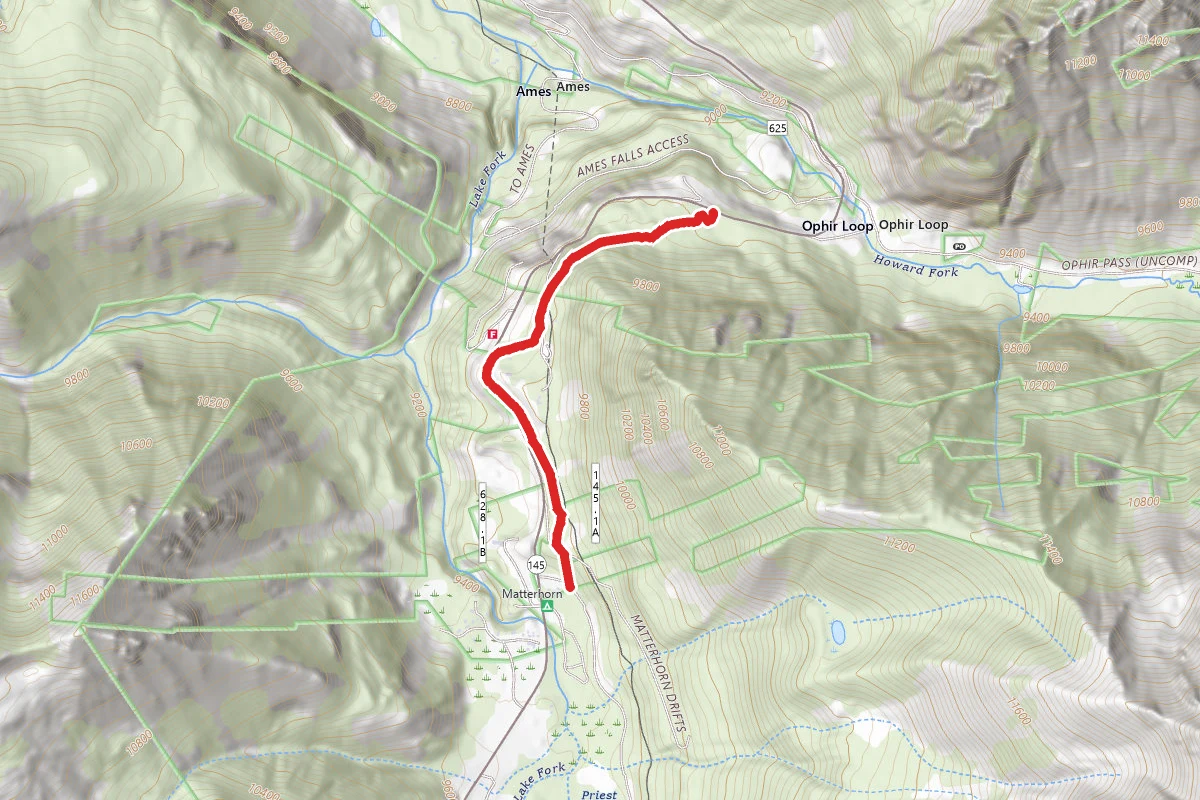 Galloping Goose Trail route map