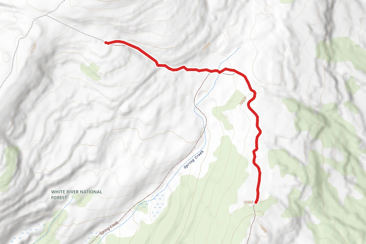 Boiler Creek Trail route map