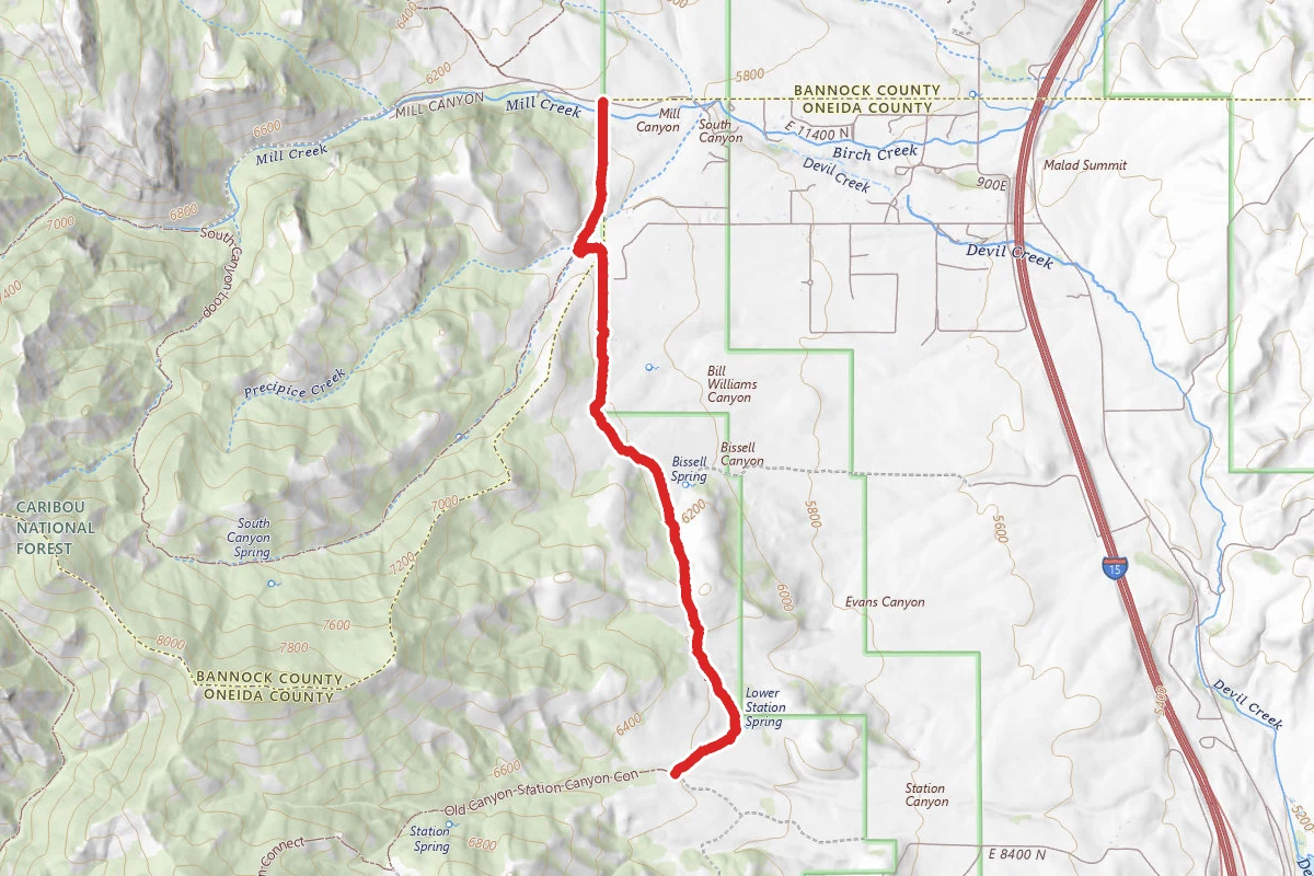 Summit to Station Canyon