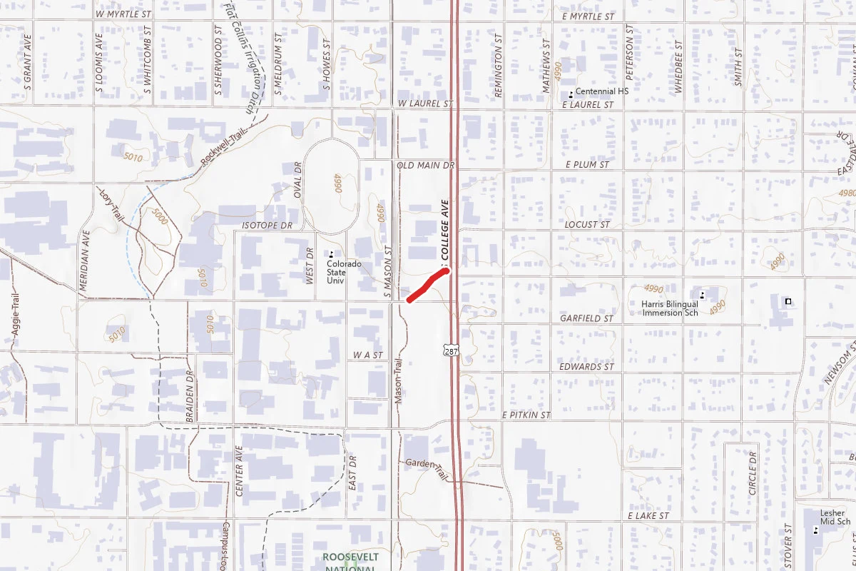 Gold Trail route map