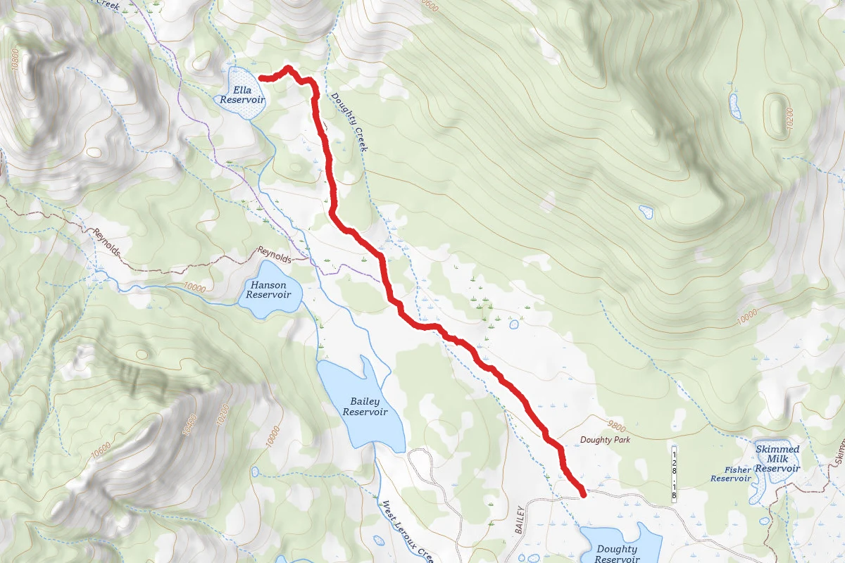 Ella Trail route map