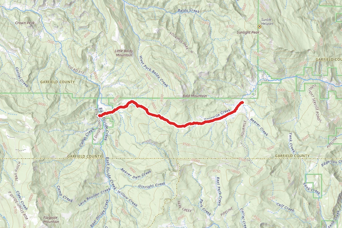 Fourmile - East Divide Trail
