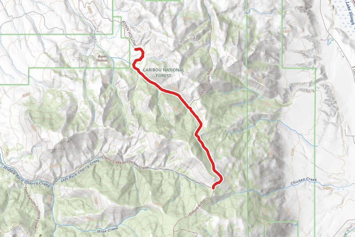 Aspen Hollow to Chicken Creek