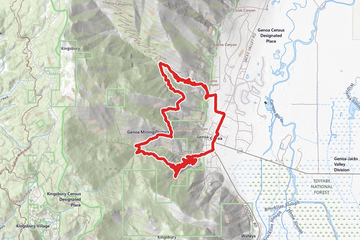 Sierra Canyon and Genoa Falls Loop