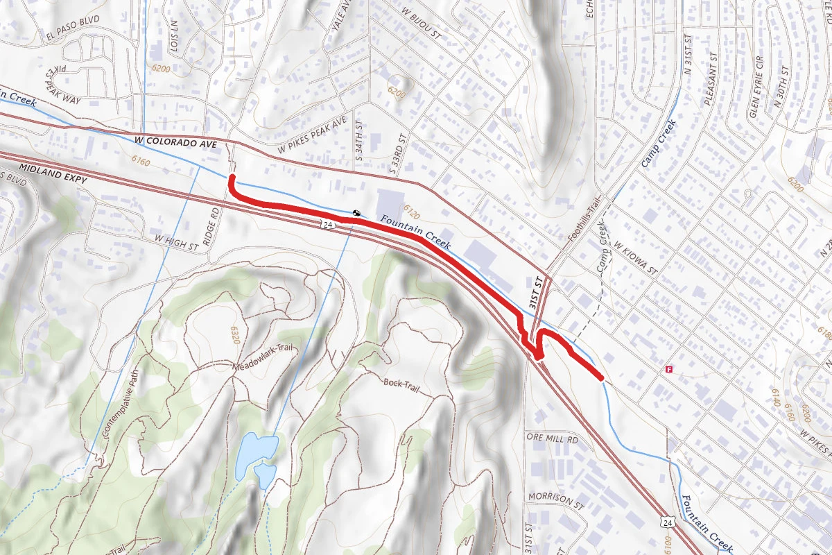 Midland Trail route map