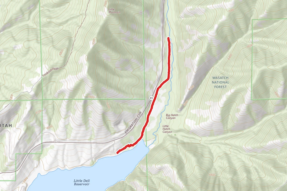 Mormon Pioneer route map