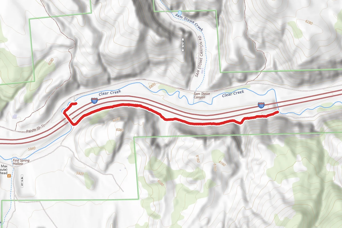Centennial route map