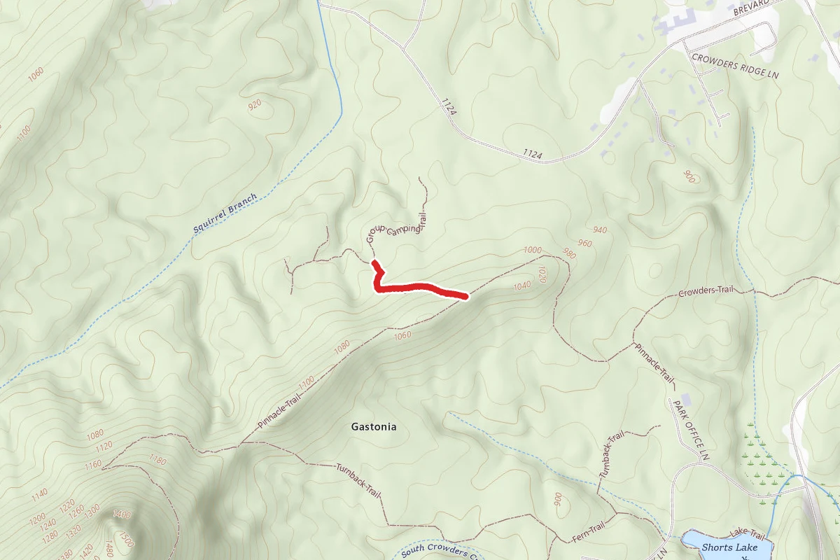 Campground Trail route map