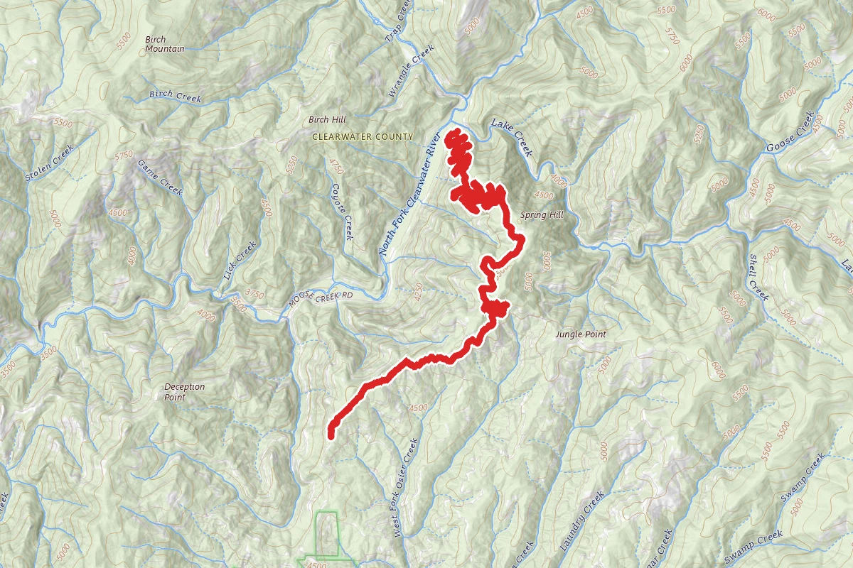 Spring Hill route map