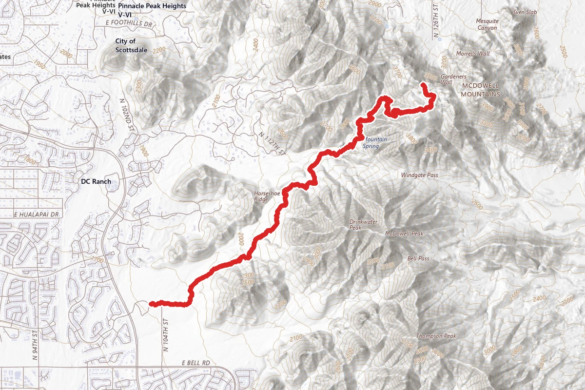 Tom's Thumb Trail South
