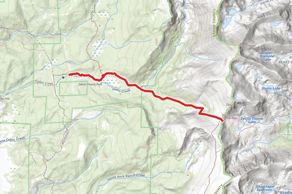 Devils Thumb Trailhead to Devils Thumb Pass