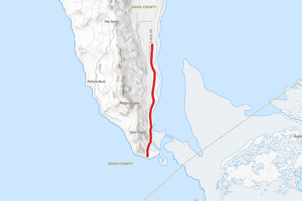 South Island Trail route map