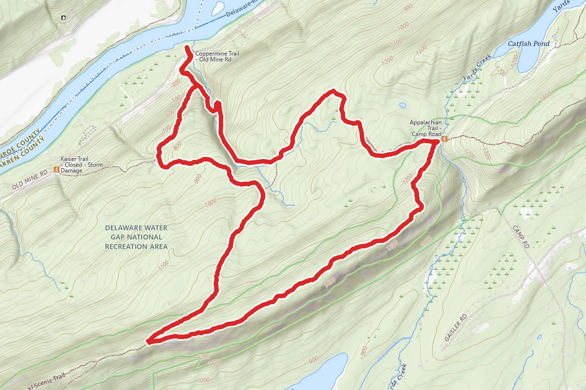 Coppermine, Appalachian, and Kaiser Trails Loop
