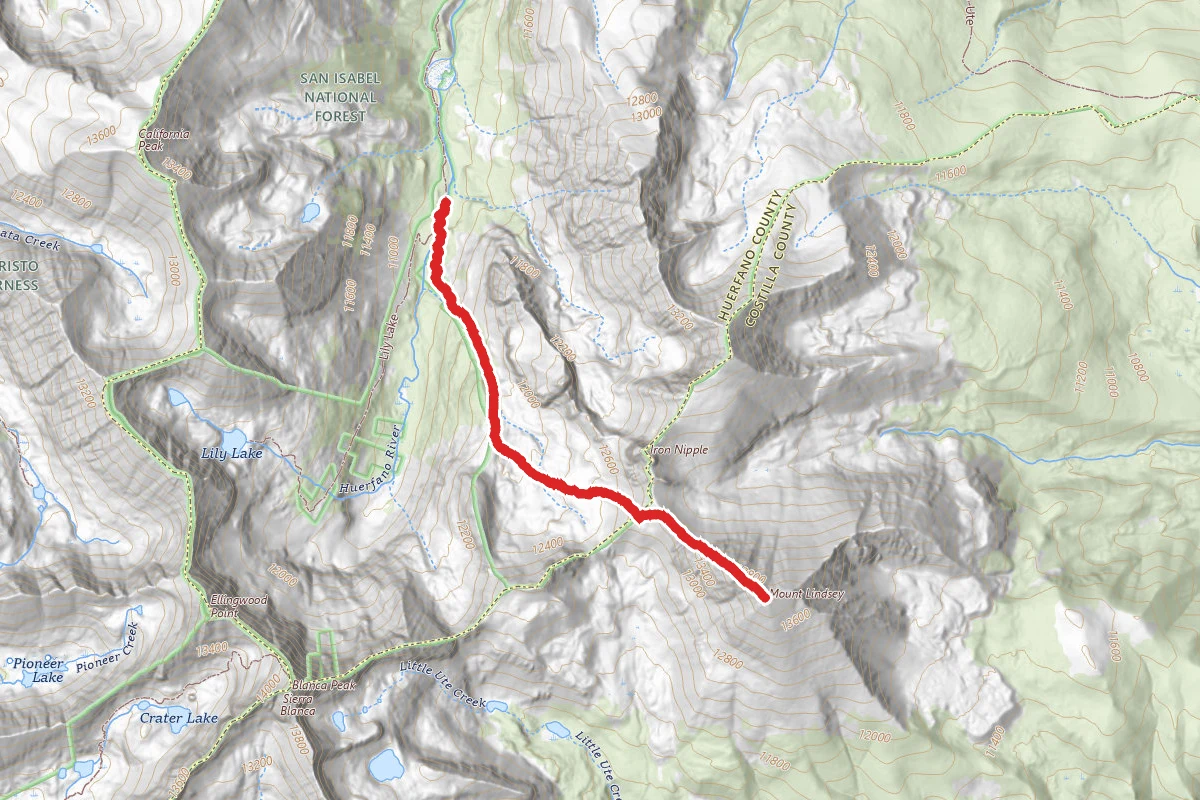 Mount Lindsey Standard Route