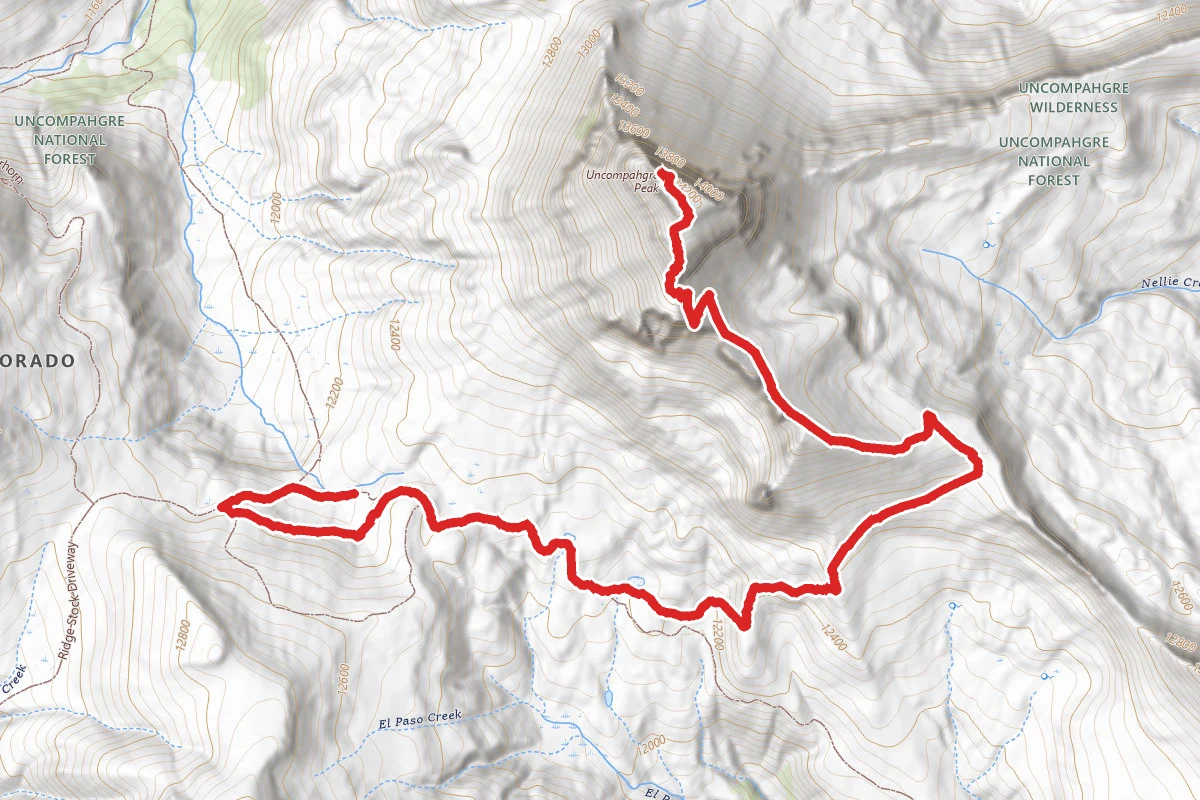 Uncompahgre Peak Trail 239