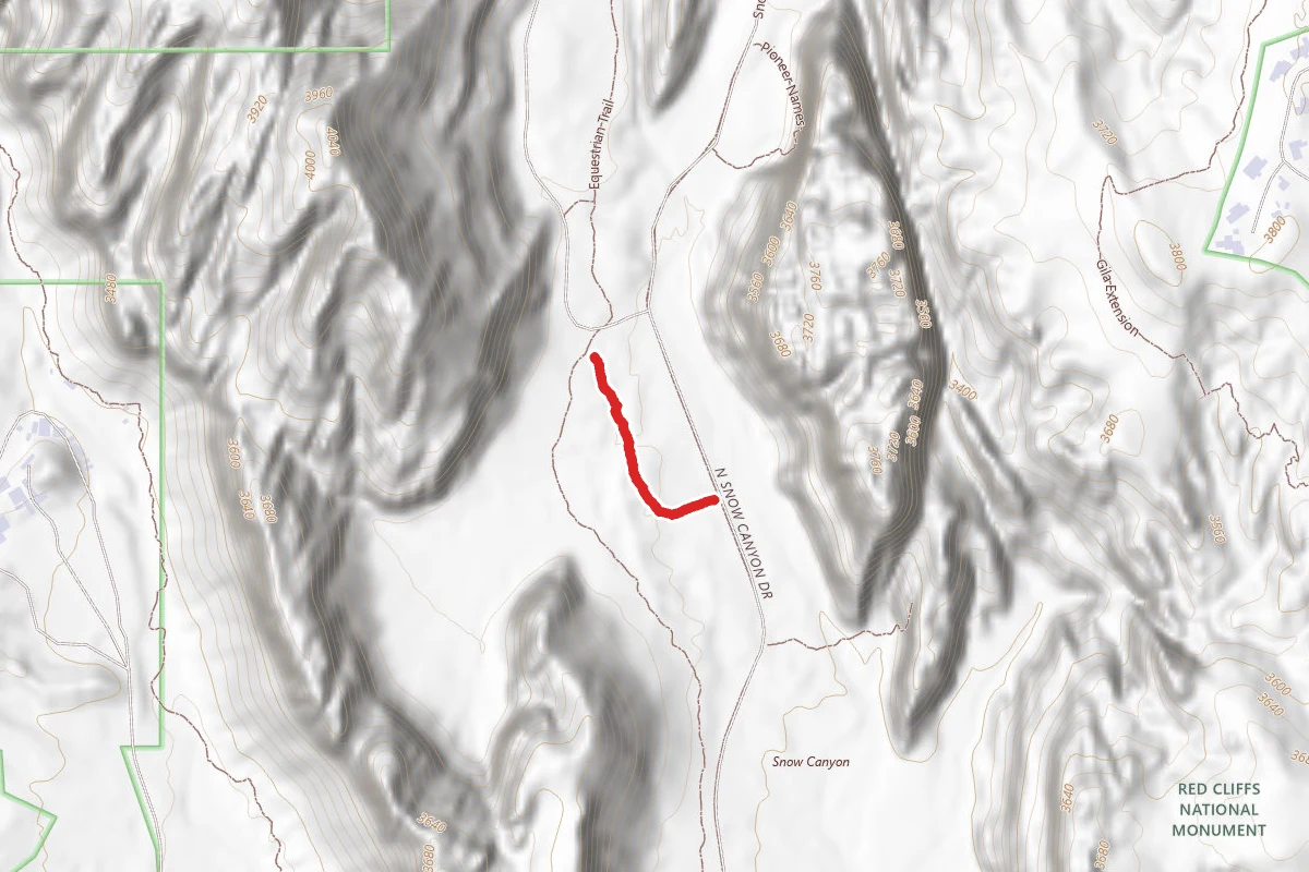 Sand Dunes route map