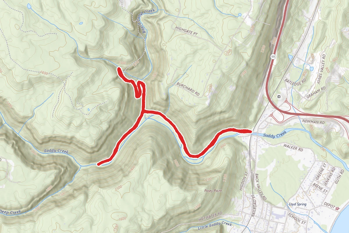 Big Soddy Creek Gulf Trail