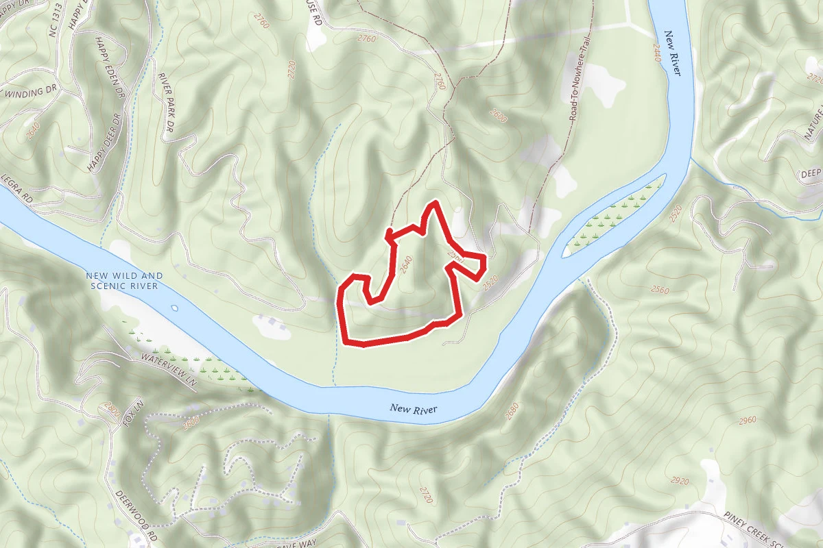 Farm House Loop Trail route map