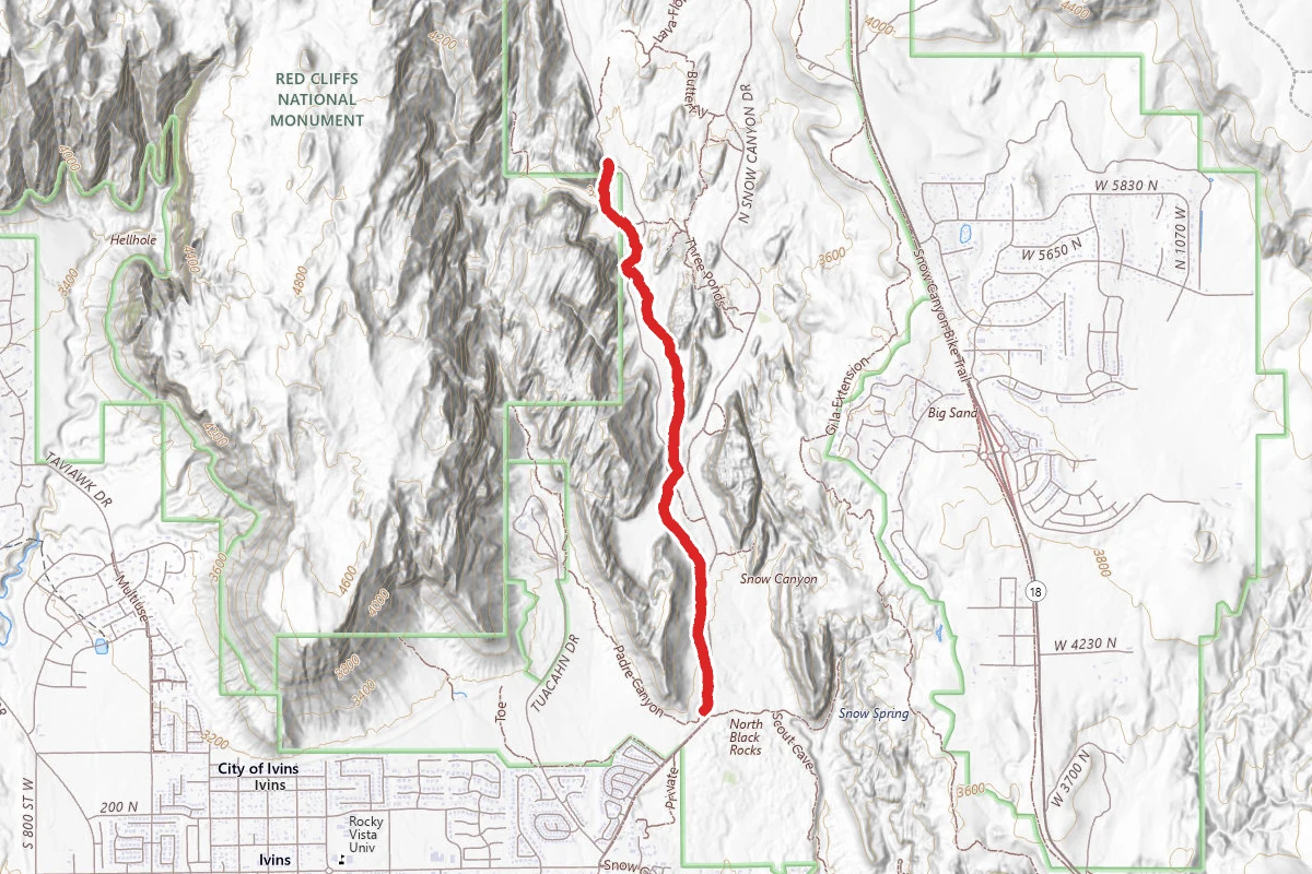 Equestrian Trail route map