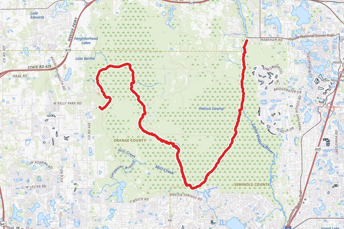 Wekiva River Rock Springs Run Canoe Trail