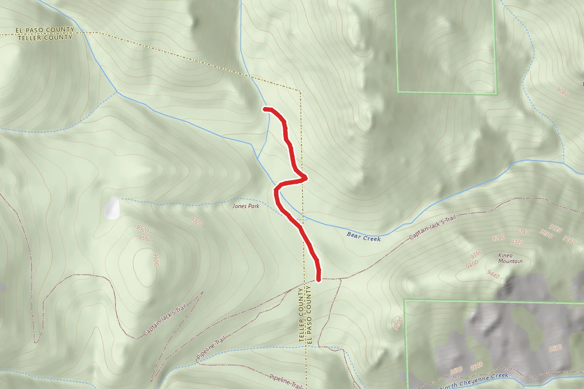 Loud's Cabin Trail route map
